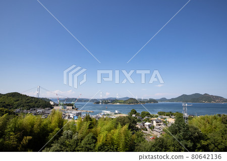 《愛媛縣今治市》來島海峽SA展望台遠眺 80642136