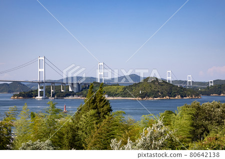 《愛媛縣今治市》來島海峽SA展望台遠眺 《愛媛縣今治市》來島海峽SA展望台遠眺 80642138