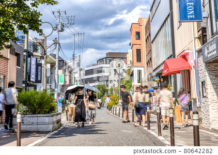 東京澀谷澀谷貓街的城市景觀 東京澀谷澀谷貓街的城市景觀 80642282