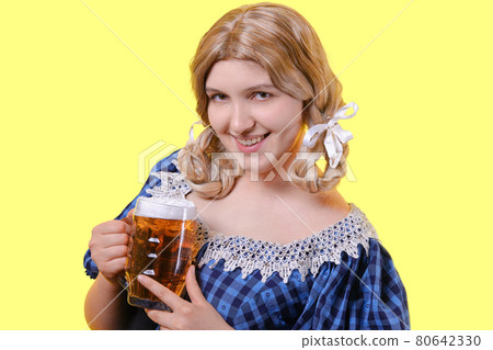 woman with beer woman with beer 80642330