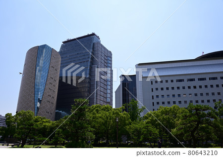 Government building in front of Osaka Castle Park Government building in front of Osaka Castle Park 80643210