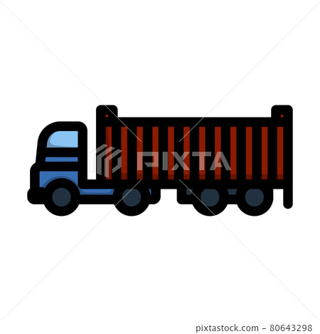 Container Truck Icon Container Truck Icon 80643298