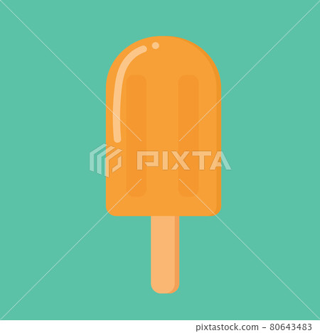 Orange Ice Cream for Summer,Illustrator 10. Orange Ice Cream for Summer,Illustrator 10. 80643483