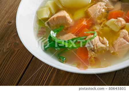 Greek Style Fish Soup Greek Style Fish Soup 80643801