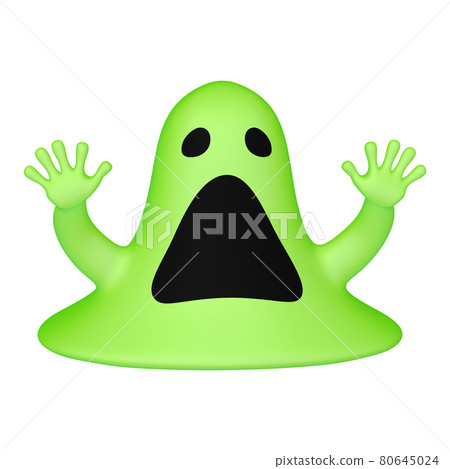 Halloween illustration material big mouth slime (1_1) Halloween illustration material big mouth slime (1_1) 80645024