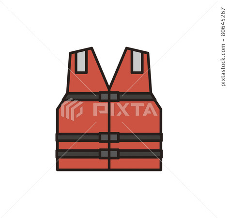 Simple illustration life jacket vector illustration Simple illustration life jacket vector illustration 80645267