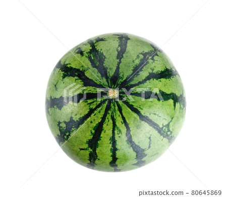 Whole fresh watermelon isolated on white background Whole fresh watermelon isolated on white background 80645869