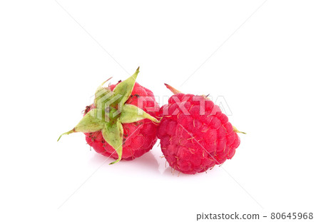 fresh raspberry isolated on white background 80645968