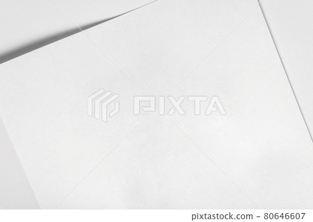 White blank textured surface paper sheet. White blank textured surface paper sheet. 80646607