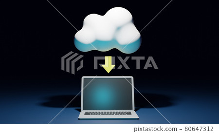 雲計算雲技術形象、雲數據庫形像圖解 80647312