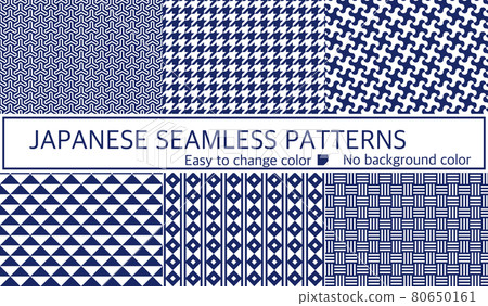Japanese pattern seamless pattern set 80650161