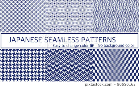 Japanese pattern seamless pattern set 80650162