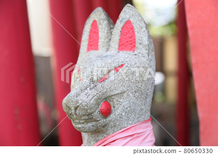 Fox statue face up Fox statue face up 80650330