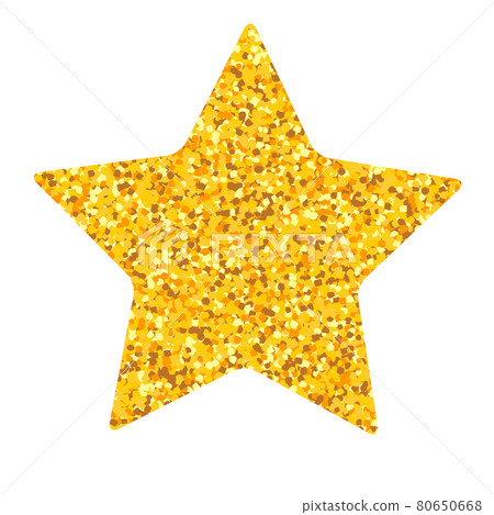 Vector gold star. Element for advertising poster for restaurant, boutique , fashion and party. Flat cartoon vector illustration. 80650668