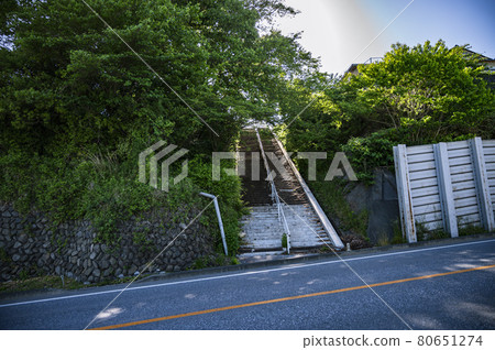 Stairs in the city of Ofunato Stairs in the city of Ofunato 80651274