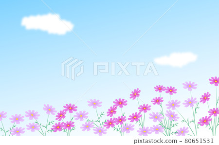 宇宙和藍天 宇宙向右上升 80651531