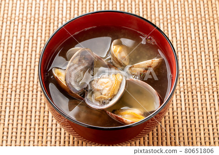 Clam miso soup. Clam miso soup. 80651806