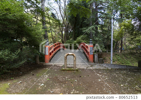 To木縣大山市城山公園(只園城堡遺址)的園橋 To木縣大山市城山公園(只園城堡遺址)的園橋 80652513