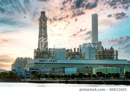 Electric Power Development Co., Ltd. Isogo Thermal Power Station Evening View 80652605