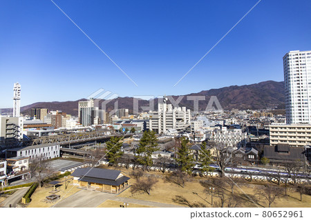 從甲府城堡城堡塔看甲府市的景色 80652961