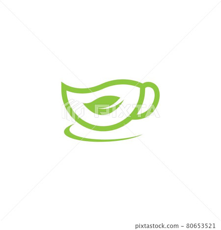 a cup green tea icon vector illustration design - Stock Illustration ...