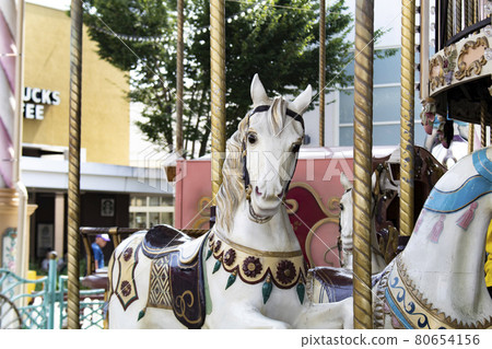 Merry-go-round on Harvest Walk in Oyama City, Tochigi Prefecture 80654156