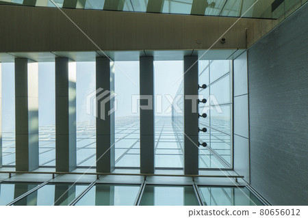 Abeno Harukas looking up through the glass Abeno Harukas looking up through the glass 80656012