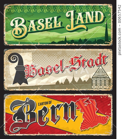Basel Land, Basel-Stadt and Bern Swiss cantons 80657542