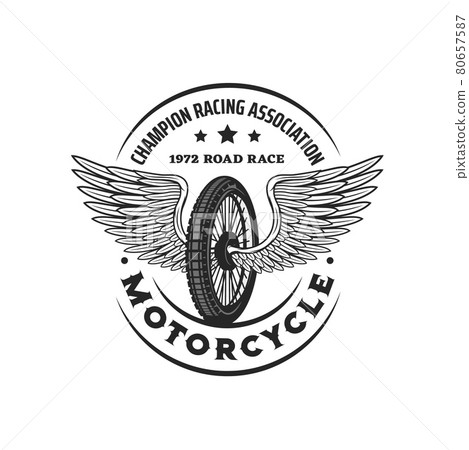 Motorcycle racing sport association vintage icon Motorcycle racing sport association vintage icon 80657587