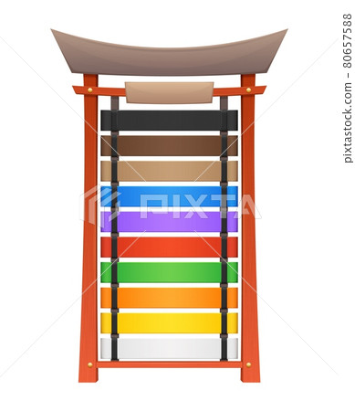 Karate belts display stand or wooden rack, ranks Karate belts display stand or wooden rack, ranks 80657588