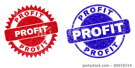 PROFIT Rounded and Rosette Seals with Unclean Texture 80658554