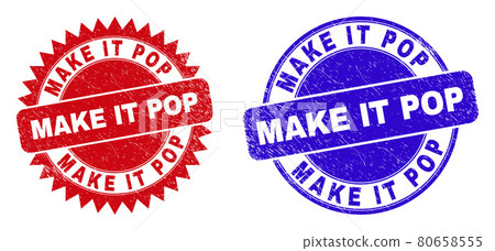 MAKE IT POP Rounded and Rosette Stamps with Unclean Style 80658555