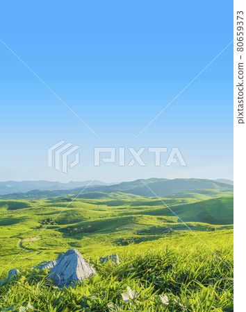 Grassland Karst Plateau Akiyoshidai Summer Quasi-National Park Yamaguchi Prefecture 80659373
