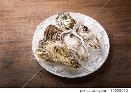 Multiple rock oysters with shell Multiple rock oysters with shell 80659610