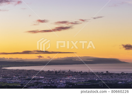 青森夜景 青森市中心側的茜色遠景 05 80660226