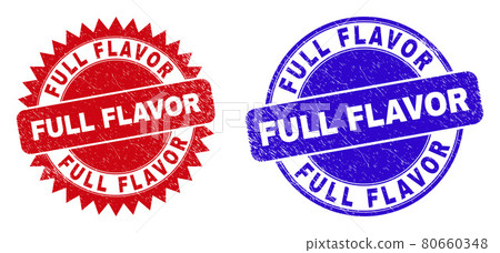 FULL FLAVOR Round and Rosette Stamps with Scratched Texture 80660348