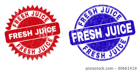 FRESH JUICE Rounded and Rosette Stamps with Corroded Surface 80661419