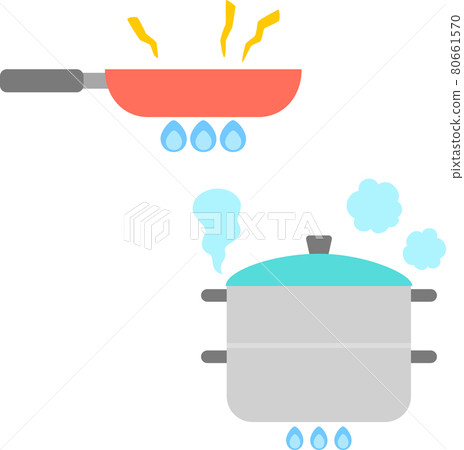 煎鍋和蒸鍋著火 80661570