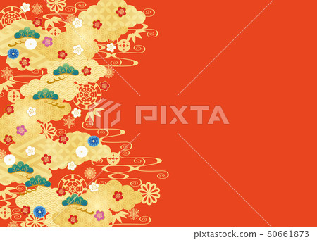 Wafu background material 11 Beku 80661873