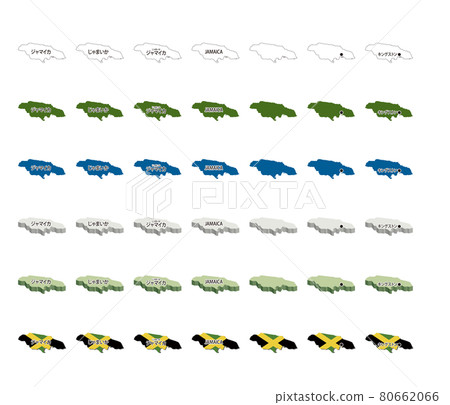 Americas-Jamaica-Illustration Set Americas-Jamaica-Illustration Set 80662066