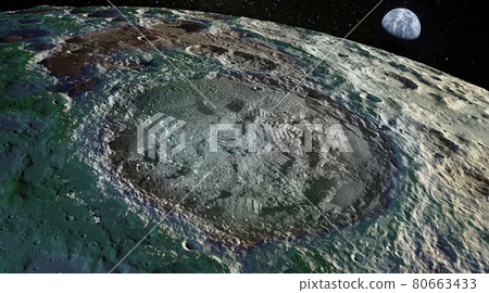 Steps on the moon.  80663433