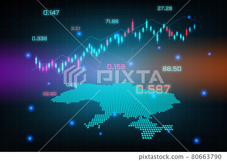 Stock market background or forex trading business graph chart for financial investment concept of Ukraine map. business idea and technology innovation design. Stock market background or forex trading business graph chart for financial investment concept of Ukraine map. business idea and technology innovation design. 80663790