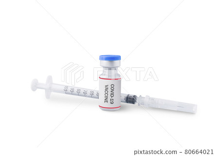 Syringe and covid 19 vaccines 80664021