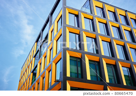 Modern office building with windows Modern office building with windows 80665470