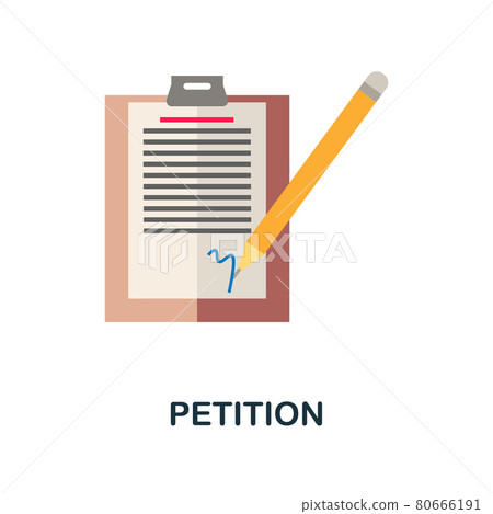 Petition flat icon. Color simple element from activism collection. Creative Petition icon for web design, templates, infographics and more Petition flat icon. Color simple element from activism collection. Creative Petition icon for web design, templates, infographics and more 80666191