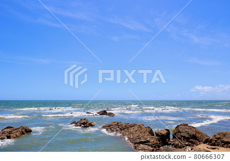 Hiraiso Beach in Summer, Hitachinaka City, Ibaraki Prefecture 80666307