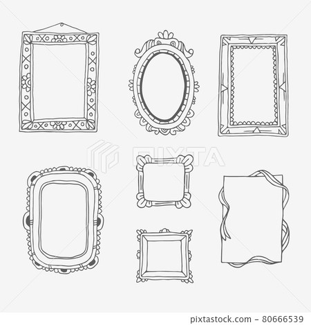 antique frame drawing