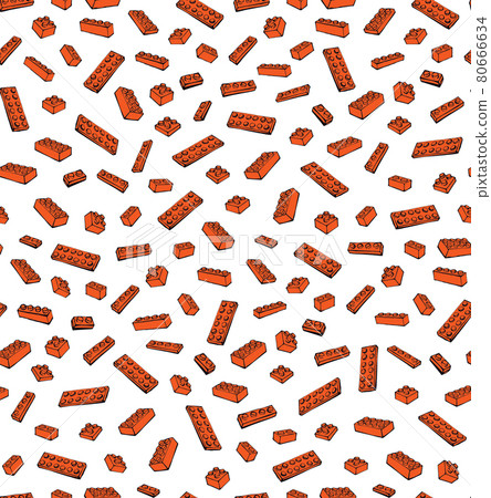 Lego pattern. Vector drawing 80666634