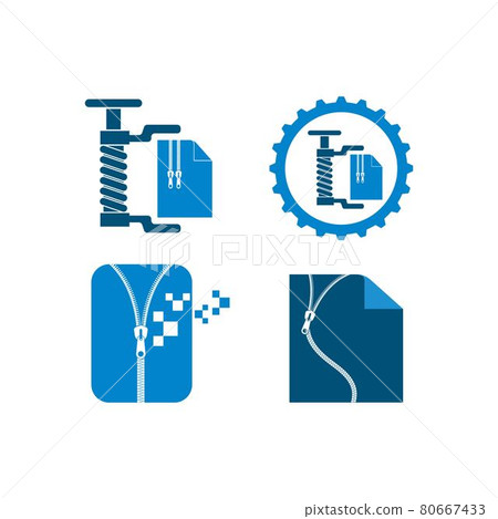 document zip file vector icon illustration design document zip file vector icon illustration design 80667433