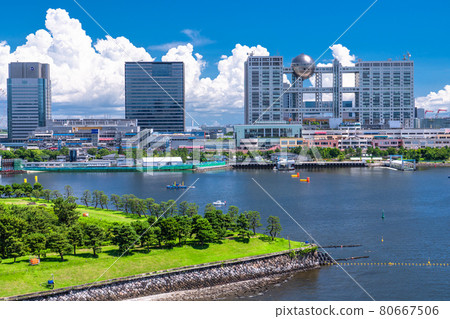 《Tokyo》 Summer sky Odaiba / Summer Tokyo Bay area 80667506